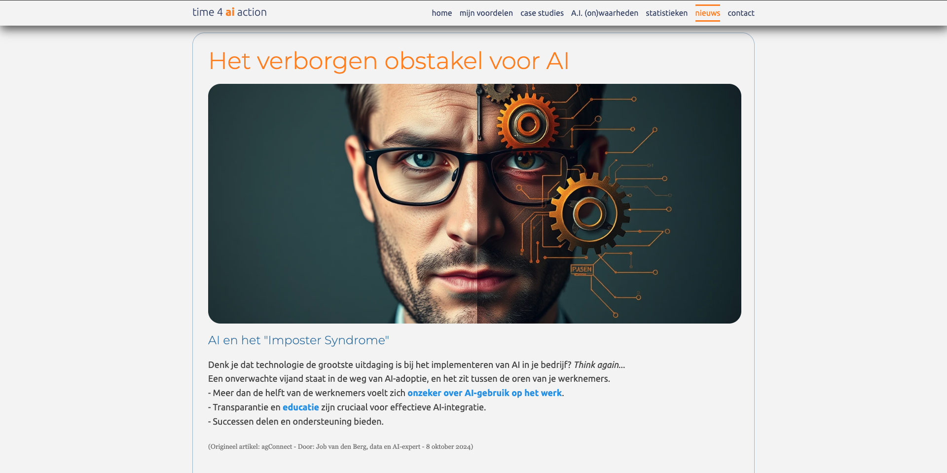 professionele blog post